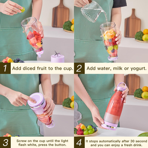 Mini mixeur portable multifonction rechargeable pour jus, idéal pour les dortoirs et le bureau – Meilleure vente - Product Image 5