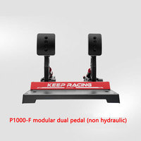 Simagic P1000-RS Ensemble de Pédales Hydrauliques et Non-Hydrauliques pour Jeux de Course Vidéo, Pédales en Plastique Simulant le Modèle P1000