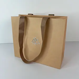 Sacs sac en papier cadeau à provisions avec votre propre logo machine de fabrication kraft emballage luxe personnalisé blanc s pour plats à emporter