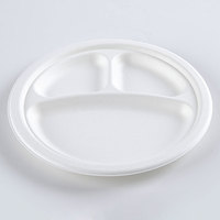 Boîte à lunch jetable en canne à sucre et bagasse maintenant disponible sur le marché des Émirats arabes unis bols biodégradables de 7 8 9 pouces