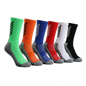 Football <b>Socks</b> Long Crew Knitted Spandex <b>Polyester</b> Sport Stripe Adult Summer Football - Product Image 1