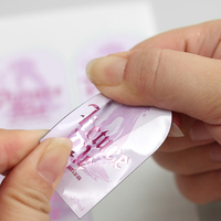 Étiquettes personnalisées double face pour produits de soins personnels avec estampage à chaud doré