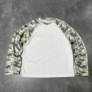 Camiseta de <span class=keywords><strong>Manga</strong></span> <span class=keywords><strong>Larga</strong></span> Raglán de Alta Calidad para <span class=keywords><strong>Hombre</strong></span>, <span class=keywords><strong>Camisetas</strong></span> de Camuflaje de Estilo Urbano, <span class=keywords><strong>Camisetas</strong></span> con Logotipo Personalizado Estampado - Product Image 2