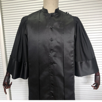 Robe de juge noire sur mesure de luxe Toga