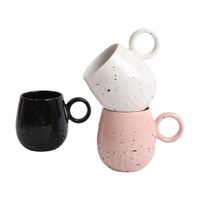 Mug Keramik Bone China Custom Logo, Dapat Digunakan Kembali, dengan Lapisan Emas Foil, Embossed, Debossed, dan Glaze Berbintik Lukisan Tangan, Grosir