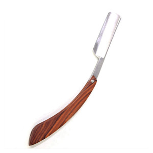 Rasoir droit classique pour hommes, couteau de barbier en acier inoxydable, poignée ergonomique, accessoires professionnels pour l'entretien de la barbe - Product Image 5