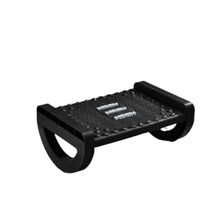 Office Footrest Plastic Semicircular 37x24x15 Cm Freestanding Leg Rest For Desk Use Gray White Black - Product Image 5