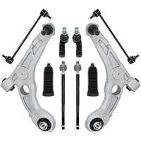 Brazo de control inferior de aluminio delantero con barra estabilizadora de rótula Reemplazo de enlace de extremo de barra de amarre para 2013 2014-2016 Dodge Dart 15-17