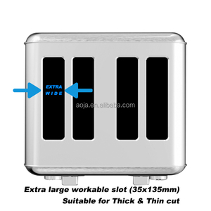 Bán nóng <span class=keywords><strong>2</strong></span> lát bánh mì nướng bằng thép không gỉ để nướng bánh mì tròn Bánh Mì Bánh quế & hơn 7 cài đặt bóng có thể điều chỉnh - Product Image 4