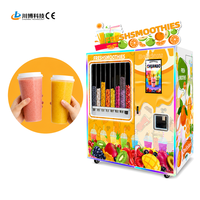 Distributeur automatique de smoothies frais, multifonctionnel, convivial, professionnel, nouveau design, usage commercial, vente au détail