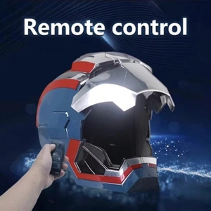 Máscara de <span class=keywords><strong>Casco</strong></span> de Máquina de Combate con Apertura y Cierre Automáticos, Control por Voz y Táctil, Juguete Coleccionable para Adultos - Product Image 2