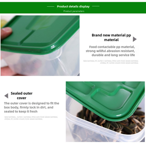 Ensemble de 17 Boîtes de Conservation Alimentaire en Plastique PP Sans BPA, Hermétiques pour Réfrigérateur, avec Couvercles - Product Image 3