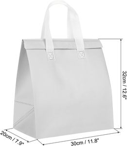 Sac de livraison isotherme personnalisé en aluminium jetable pour la livraison de plats chauds ou froids, boissons et autres produits - Product Image 2