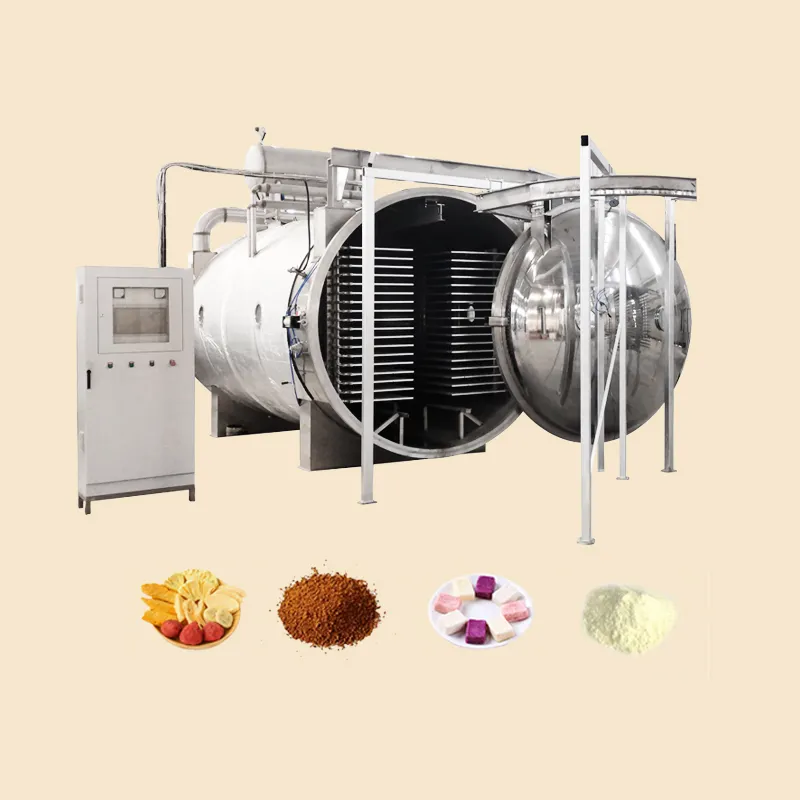 TCA Industrial Coffee Granules Liquid Vial Fruit Vacuum Lyophilizer Vegetable Dry Freeze Machine For Candy