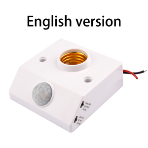 Tự động cơ thể con người hồng ngoại IR cảm biến giữ đèn LED bóng đèn E27 PIR phát hiện chuyển động tường giữ đèn ổ cắm AC110-240V - Product Image 2