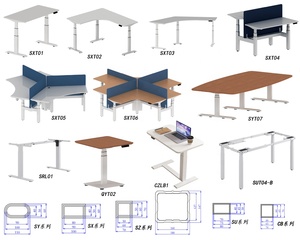 OTi Executive Stainless Steel Dual Motor Adjustable Height &amp; <strong>Extendable</strong> <strong>Desk</strong> with Wall Mount Option for Commercial Office Use - Product Image 4