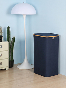 100L <b>Tall</b> Laundry Basket with Bamboo Handles for Clothes and Toys <b>Storage</b>, Freestanding Collapsible Laundry Hamper - Product Image 3