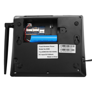 Téléphone fixe sans fil de bureau GSM 850/900/1800/1900 MHz double SIM 2G, conception étanche, enroulement automatique du fil - Product Image 4