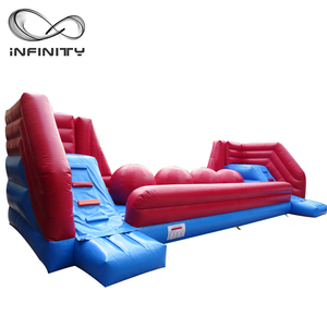 Nuevo llegado wipeout obstáculos inflables a pasos agigantados inflable wipeout rojo grande para la venta - Product Image 4