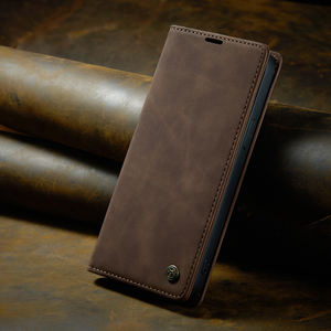 Luxe Affaires Flip En Cuir Livre Flip Portefeuille Couverture De Téléphone Portable Fente Pour Carte Portefeuille Téléphone Cas Pour S24 S23 S22 S21 <span class=keywords><strong>Ultra</strong></span> S20 S10e S9 - Product Image 2