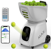 Lanceur de balles de tennis PUSUN à fonctions avancées, robot d'entraînement de padel, machine de service automatique, lanceur réglable en angle