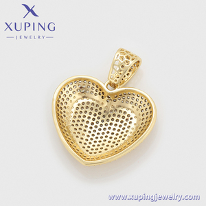 X000864280 gioielli <span class=keywords><strong>di</strong></span> moda all'ingrosso alla moda 14K placcato in oro glassato con grande ciondolo alla moda da Rapper - Product Image 6