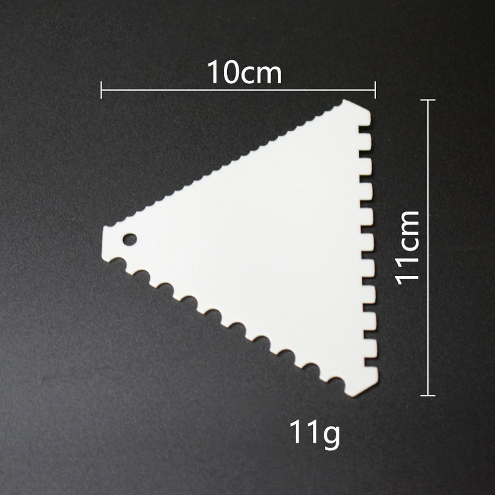 Raschietto triangolare-denti grossi-n. 2-060921