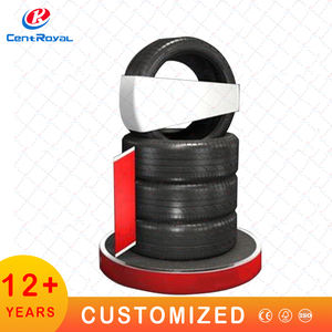 Support de sol personnalisé en métal à 5 niveaux, revêtement poudré des deux côtés, pour les magasins de pneus, les pneus automobiles, les roues de <span class=keywords><strong>moto</strong></span>, les voitures - Product Image 3