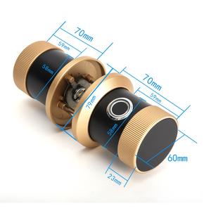 थोक स्मार्ट बुद्धिमान लकड़ी का दरवाजा पासवर्ड कार्ड यांत्रिक कुंजी फिंगरप्रिंट लॉक के साथ फिंगरप्रिंट लॉक - Product Image 6