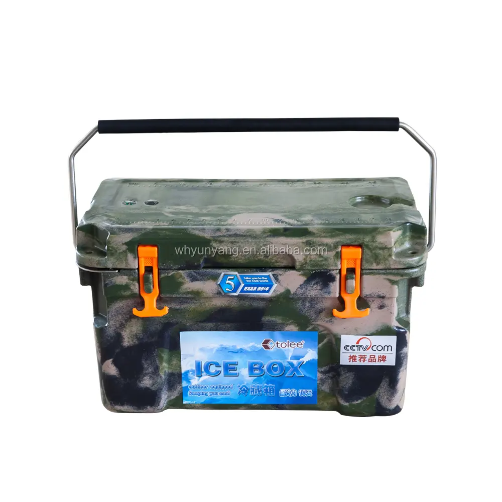 TOLEE sıcak satış 20L Rotomolding büyük kapasiteli açık piknik kamp soğutucu kutu PP yalıtımlı gıda taze buzluk çanta soğutucu kutu