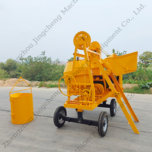 Mezcladora de hormigón móvil de la mejor calidad, máquina mezcladora de hormigón con motor diésel de 500L con 4 ruedas - Product Image 2