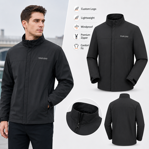 Veste imperméable avec logo personnalisé pour uniforme d'entreprise et vêtements de travail en extérieur, veste de protection contre la pluie pour la construction - Product Image 1