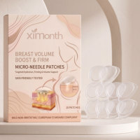 Patch Microneedle pour l'Augmentation Mammaire, Lifting du Buste, Prévient le Relâchement, Modelant, Hydratant, Raffermissant, Patch Améliorateur de Poitrine pour des Seins Plus Volumineux