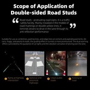Lentille de marquage <span class=keywords><strong>routier</strong></span> microprismatique haute luminosité - Feuille de résine soudée par ultrasons avec étanchéité indépendante pour marquage <span class=keywords><strong>routier</strong></span> surélevé - Product Image 3