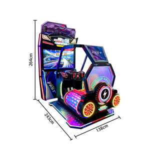 3D Car Race <b>Arcade</b> Game Machine for Adults Children Coin Operated HD Video Racing With Cockpit Seat English Language - Product Image 1