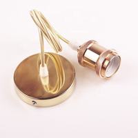Support de lampe vintage Edison E27/E26 250V plafonnier en métal douille d'ampoule avec style à vis