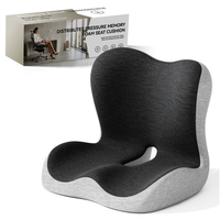 Coussin de siège orthopédique Miandao pour le soutien lombaire, soulagement des douleurs du coccyx, mousse à mémoire de forme ergonomique pour les longues sessions assises