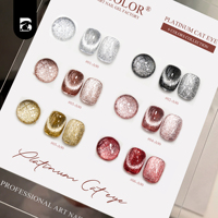 Beau Color Factory Nouveauté 6 couleurs Vernis Gel UV Effet Œil de Chat Platine Magnétique Sans TPO/HEMA OEM