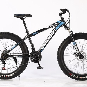 Vélo de montagne tout-terrain à vitesse variable avec suspension avant, double frein à disque, cadre en acier carbone, pneus extra larges 4.0 pour 003 Extra-Wide Ti - Product Image 1
