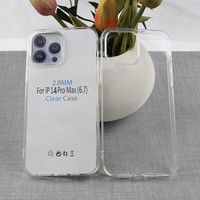 Coque transparente antichoc en TPU pour iPhone, étui en tpu pour iPhone 11 12 13 14 Pro Max