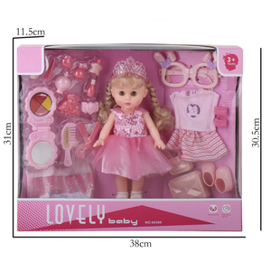 Poupée de simulation de maquillage corporel en vinyle soufflé à la main sans BPA, modèle PVC MILI de 30 cm, jouet éducatif pour filles - Product Image 2