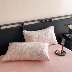 Yüksek kaliteli pembe çürümüş çiçekler bitki süt polar yorgan kapak sıcak çarşaf kraliçe boyutu nevresim takımı toptancı - Product Image 5