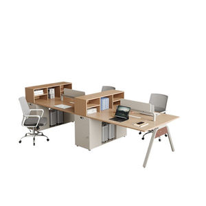 Mueble de Oficina <span class=keywords><strong>con</strong></span> Estante Abierto <span class=keywords><strong>Central</strong></span>, Soporte para CPU, <span class=keywords><strong>Mesa</strong></span> de Pedestal, Estaciones de Trabajo para Personal de Oficina - Product Image 5