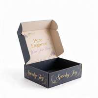 Boîte d'expédition en carton ondulé personnalisée, imprimée recto-verso, emballage pliable pour kits cosmétiques et de beauté