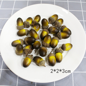 ลูกโอ๊กเทียม งานฝีมือจากโฟม ลูกโอ๊กปลอมพร้อมฝา  ผลไม้จำลอง ขนาด 3 ซม. สำหรับ<span class=keywords><strong>ต</strong></span>กแ<span class=keywords><strong>ต</strong></span>่งแจกัน <span class=keywords><strong>ของ</strong></span>ตกแ<span class=keywords><strong>ต</strong></span>่ง<span class=keywords><strong>บ</strong></span>้าน <span class=keywords><strong>ของ</strong></span>ขวัญคริสต์มาส - Product Image 2