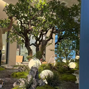 Arbre artificiel <span class=keywords><strong>Pieris</strong></span> <span class=keywords><strong>Japonica</strong></span>, arbre d'intérieur, faux arbuste vert en pot, sans arrosage, pour salon, villa, café, décoration intérieure - Product Image 2