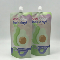 Petit sachet debout mat noir de 50 ml, 60 ml, 100 ml avec bec verseur pour savon liquide, désinfectant, boissons, lotion, emballage