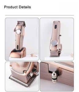 Tondeuses à cheveux professionnelles rechargeables par USB les plus vendues, kits de tondeuses sans fil robustes pour salon de coiffure - Product Image 6