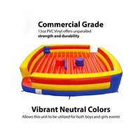 Jeu de joute gonflable avec bâtons de combat, pour duel de gladiateurs, événement sportif interactif, équipement de jeu souple pour fêtes et événements d'entreprise, Songfa PVC