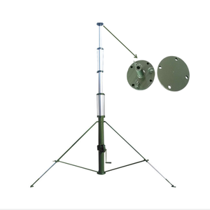 Mât d'antenne télescopique en alliage d'aluminium de 7 m à manivelle, monté sur toit ou mur, pour usine - Product Image 6